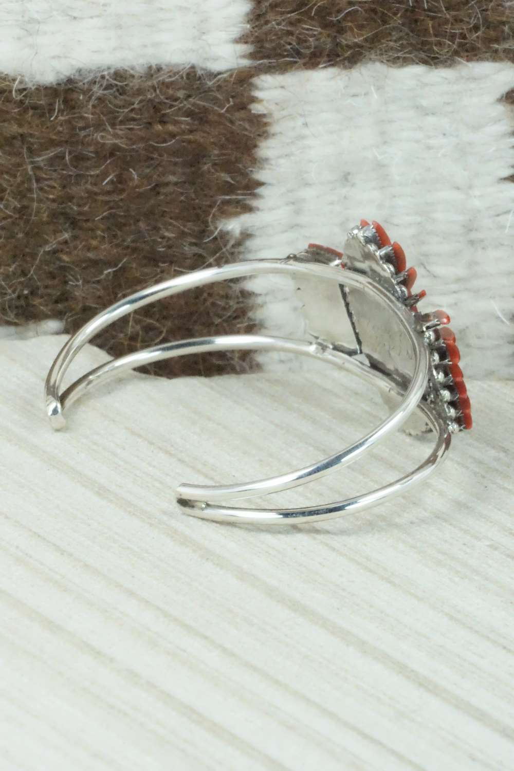 Coral & Sterling Silver Bracelet - Barton Cooeyate - Image 8