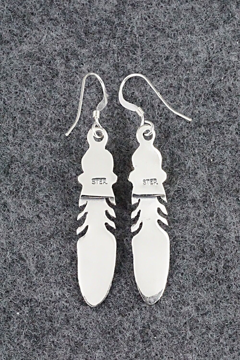 Coral & Sterling Silver Earrings - Rita Largo - Image 6