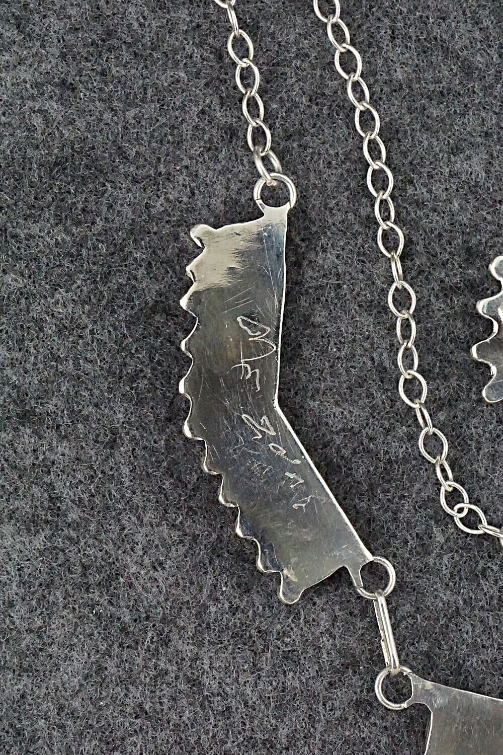 Coral & Sterling Silver Necklace Set - M. Solomon - Image 11