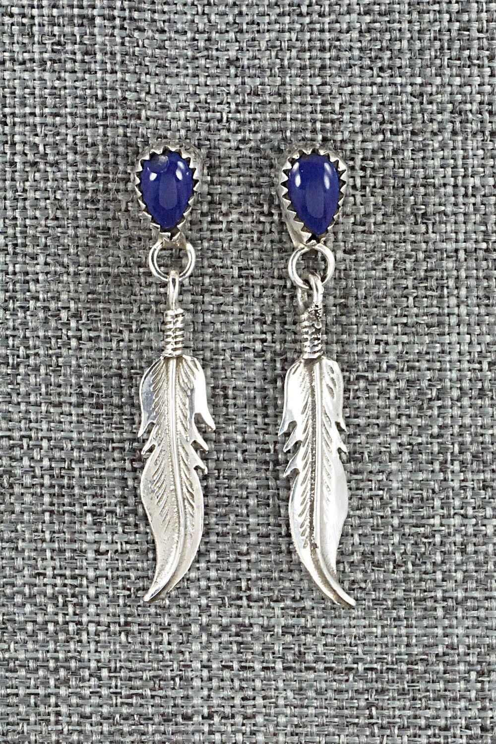 Lapis & Sterling Silver Earrings - Elaine Shirley - Image 7