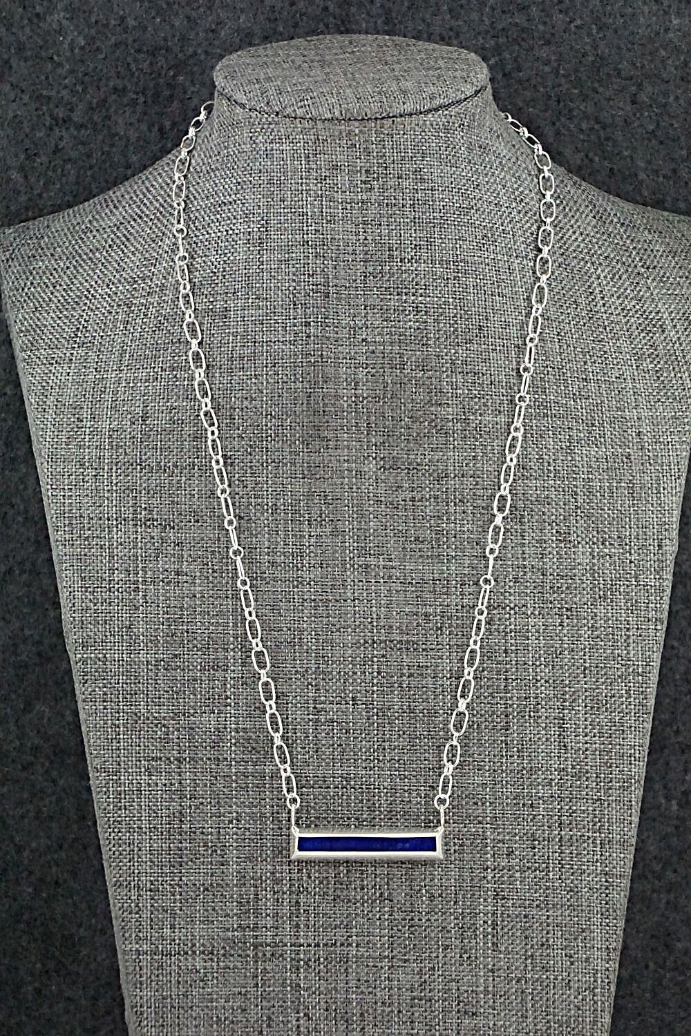 Lapis & Sterling Silver Necklace - Troy Natachu - Image 5