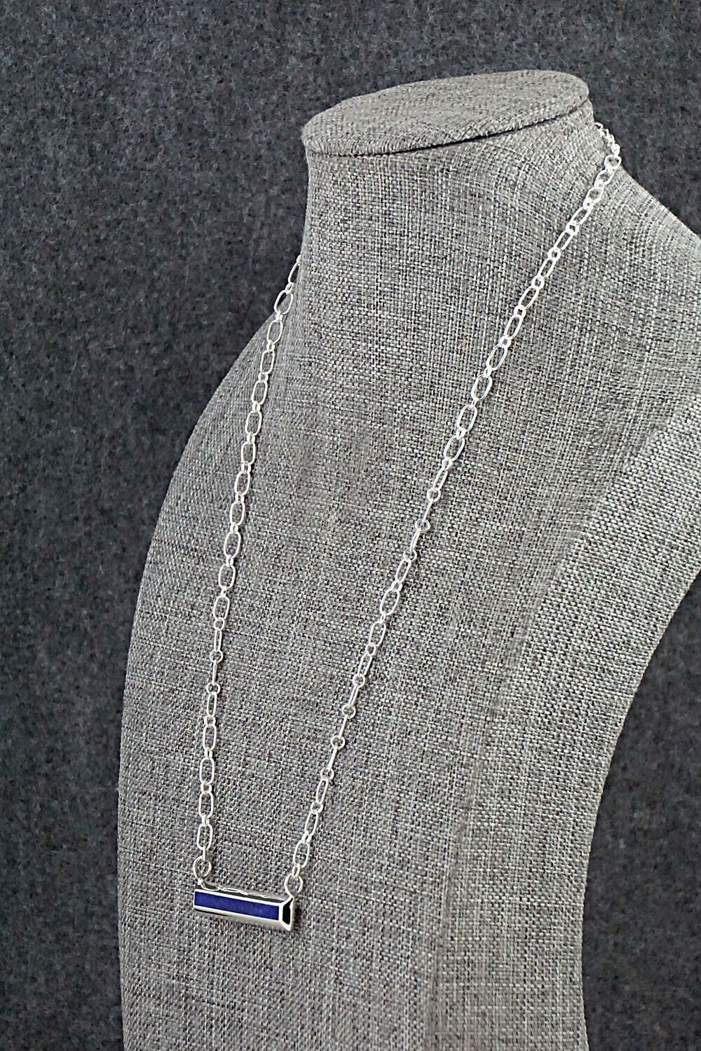 Lapis & Sterling Silver Necklace - Troy Natachu - Image 6