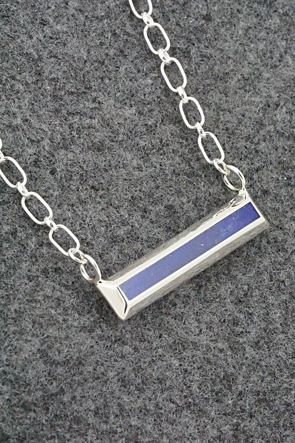 Lapis & Sterling Silver Necklace - Troy Natachu - Image 8