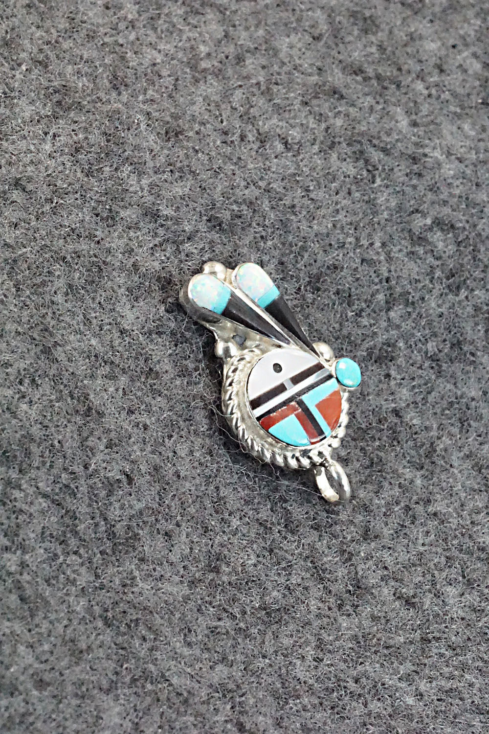 Multi Stone and Sterling Silver Pendant - Geraldine Lonjose - Image 3