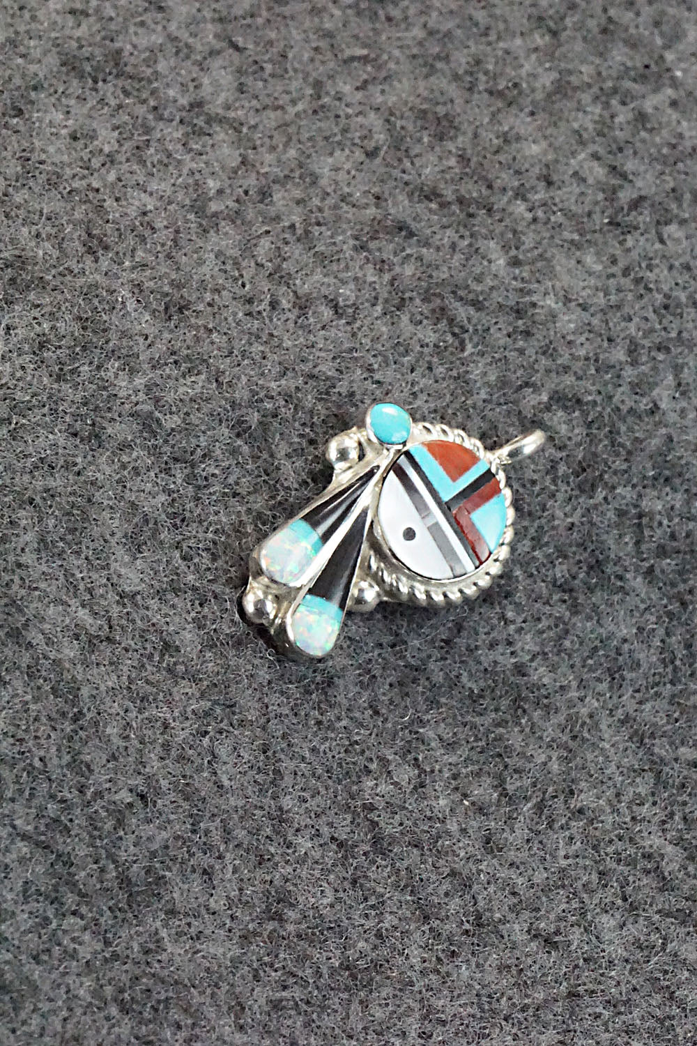 Multi Stone and Sterling Silver Pendant - Geraldine Lonjose - Image 4