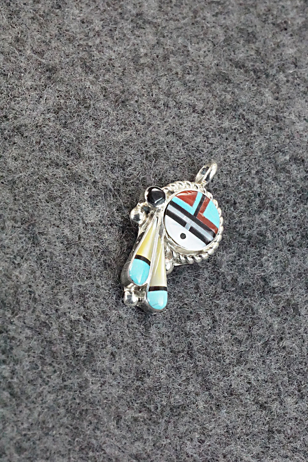 Multi Stone and Sterling Silver Pendant - Geraldine Lonjose - Image 4