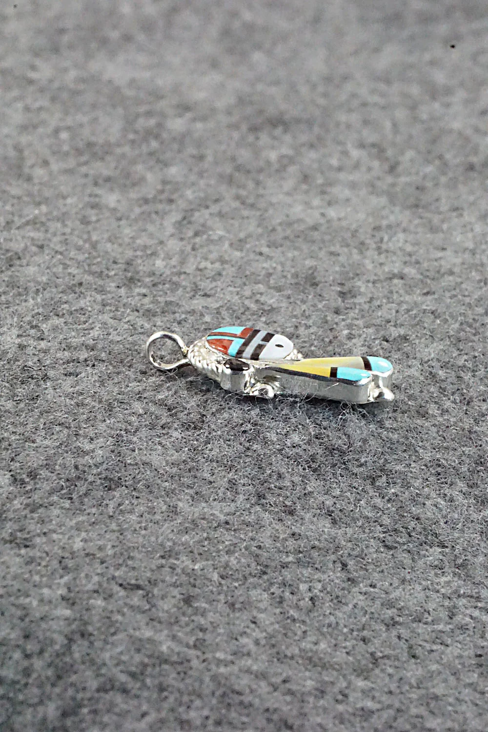 Multi Stone and Sterling Silver Pendant - Geraldine Lonjose - Image 5