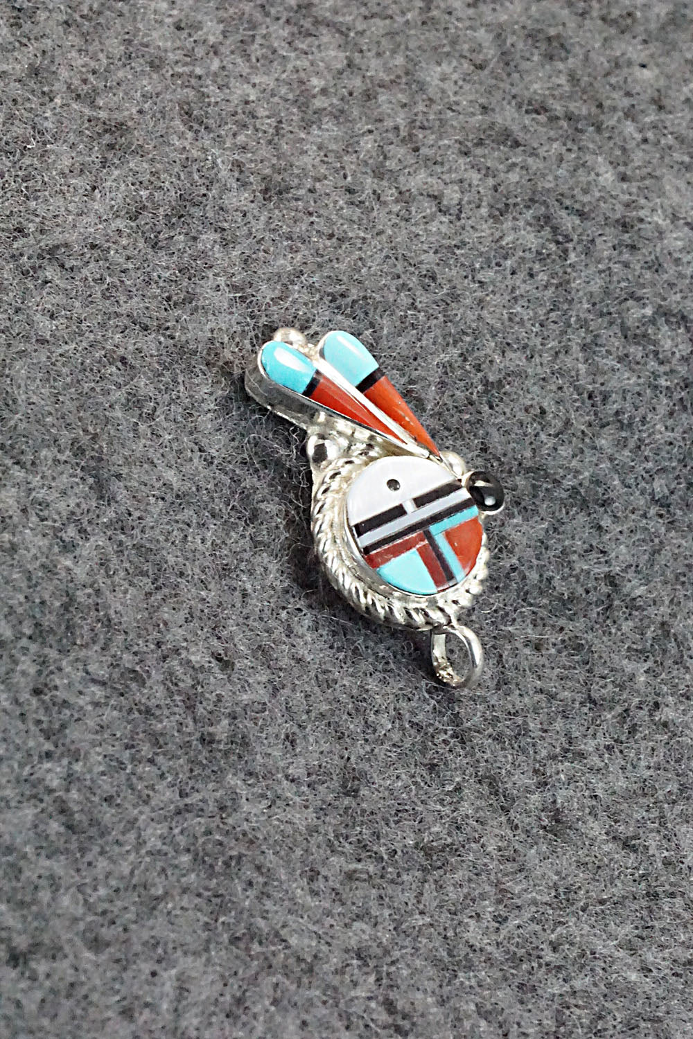 Multi Stone and Sterling Silver Pendant - Geraldine Lonjose - Image 3