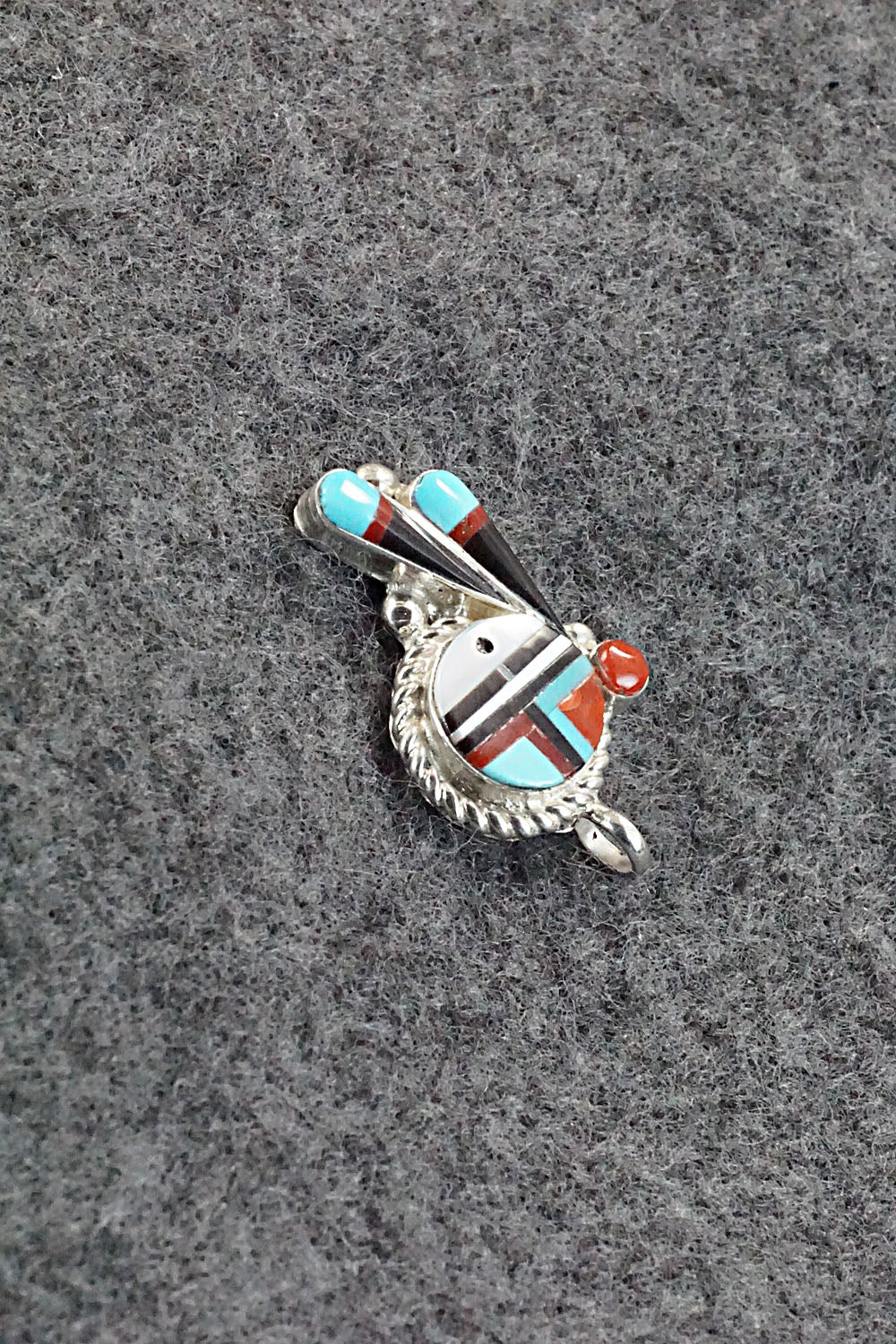 Multi Stone and Sterling Silver Pendant - Geraldine Lonjose - Image 3