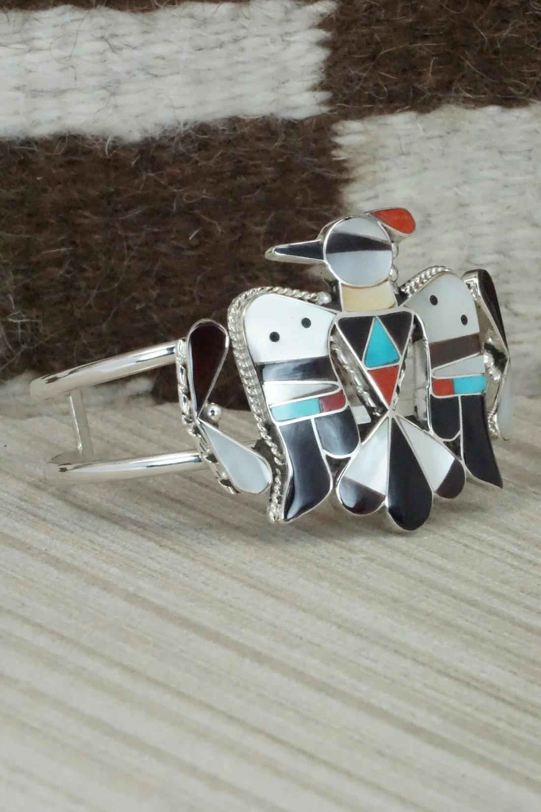 Multi Stone & Sterling Silver Inlay Jewelry Set - Bobby Shack - Image 12