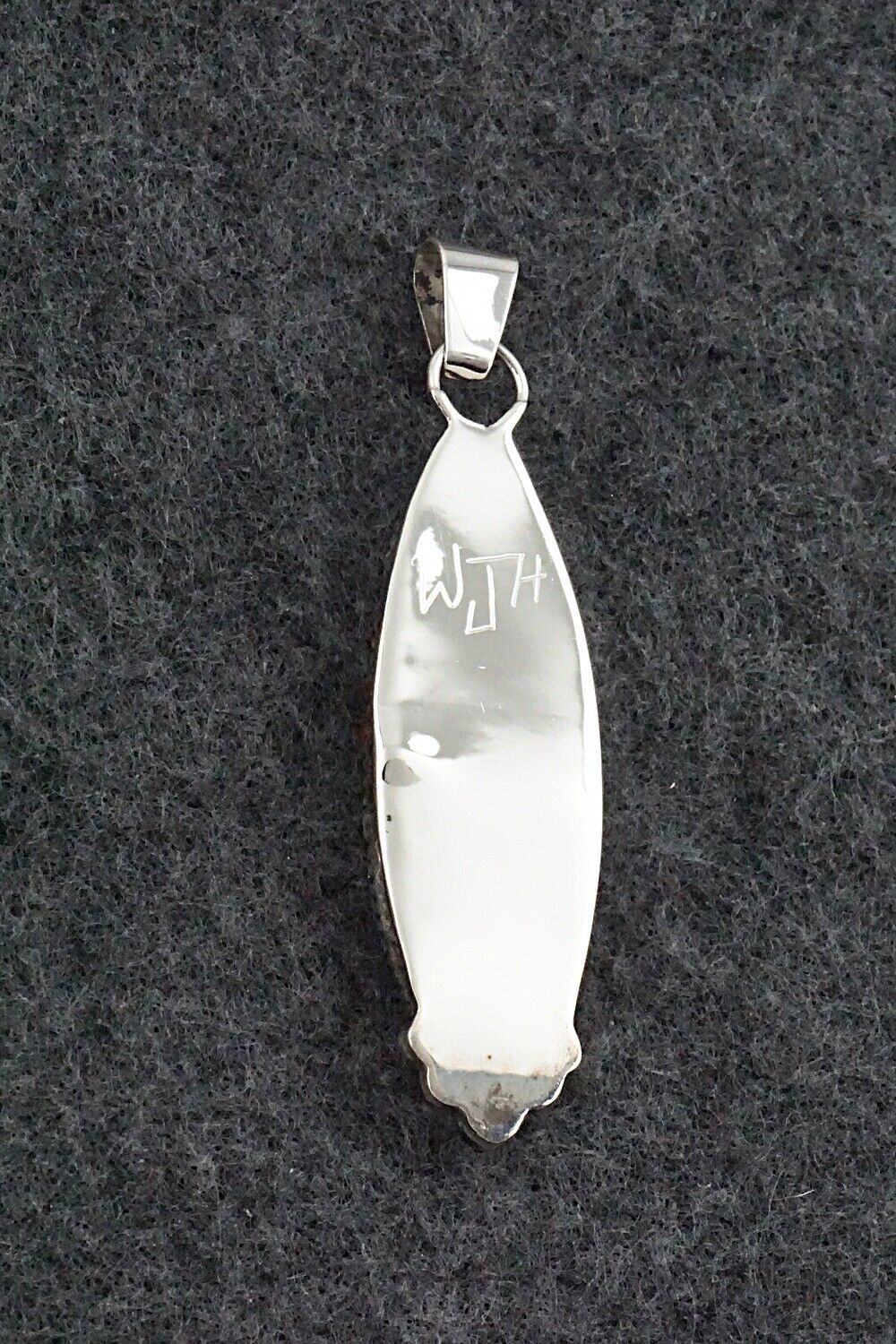 Multi-Stone & Sterling Silver Inlay Pendant - Wayne Haloo - Image 6