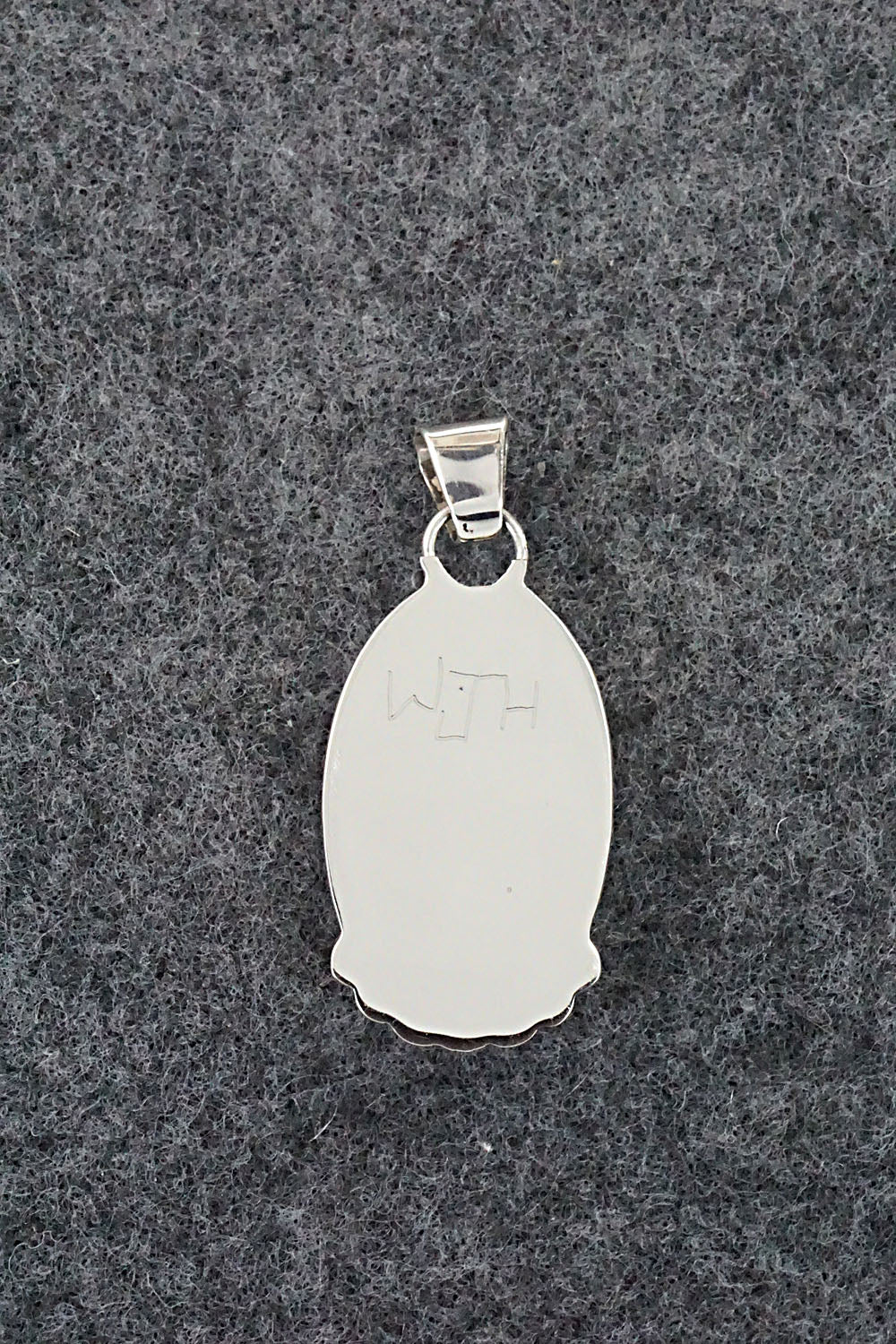 Multi Stone & Sterling Silver Inlay Pendant - Wayne Haloo - Image 6