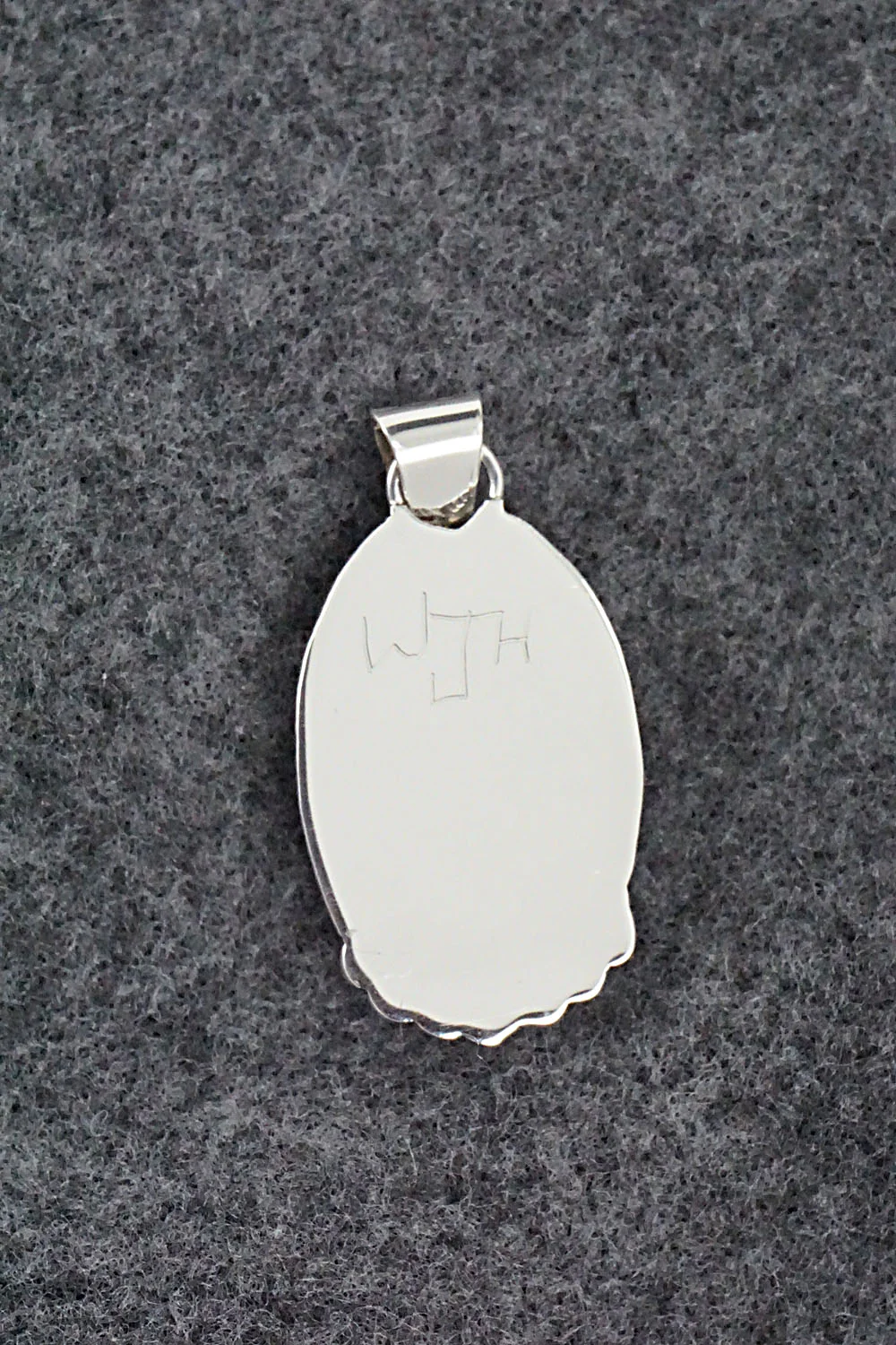 Multi Stone & Sterling Silver Inlay Pendant - Wayne Haloo - Image 6