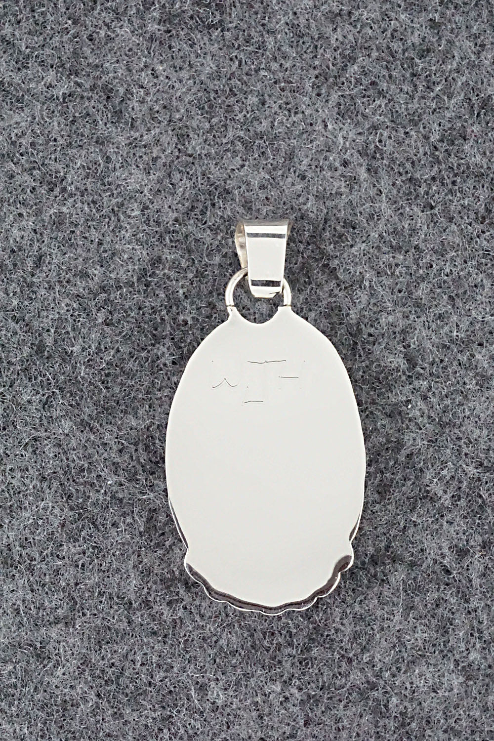 Multi Stone & Sterling Silver Inlay Pendant - Wayne Haloo - Image 6