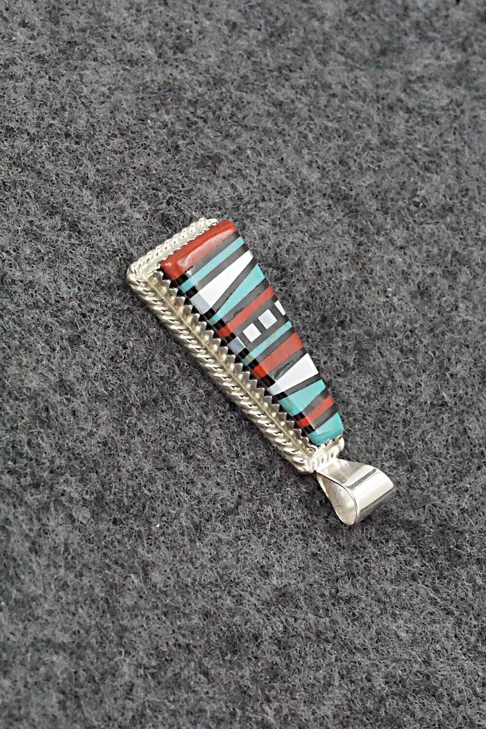 Multi Stone & Sterling Silver Pendant - Victor Martza - Image 3