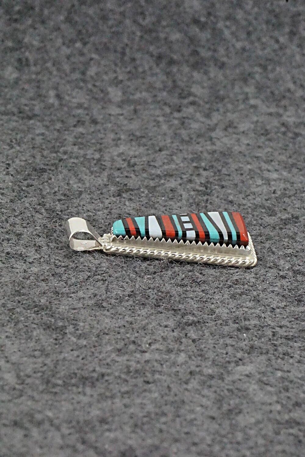 Multi Stone & Sterling Silver Pendant - Victor Martza - Image 5