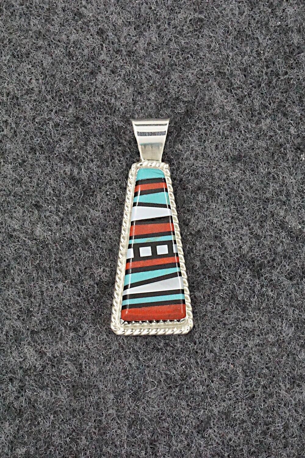 Multi Stone & Sterling Silver Pendant - Victor Martza - Image 7