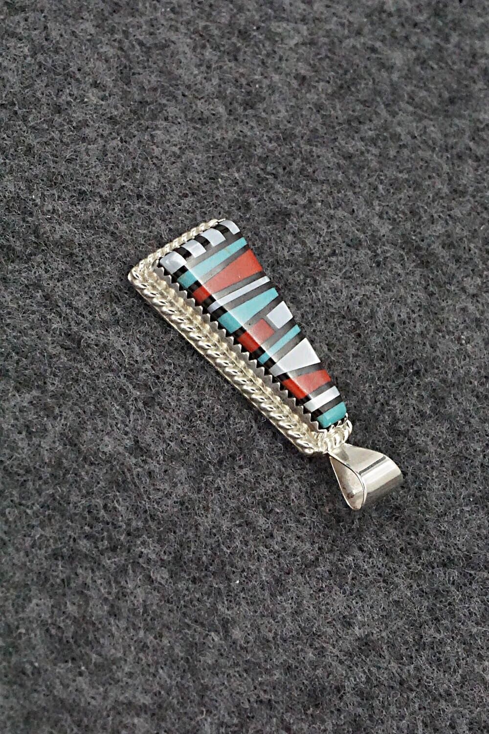 Multi Stone & Sterling Silver Pendant - Victor Martza - Image 3