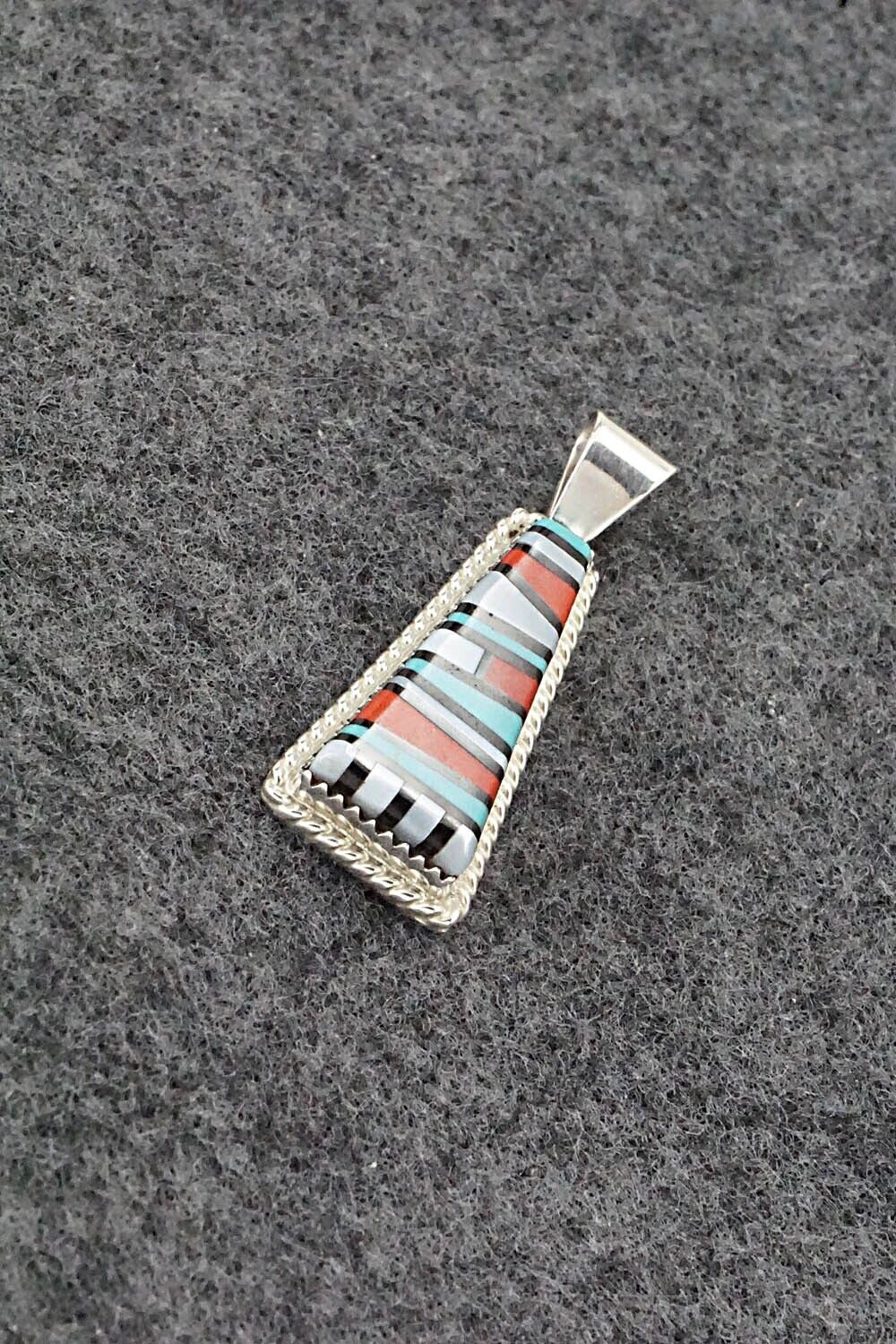 Multi Stone & Sterling Silver Pendant - Victor Martza - Image 4