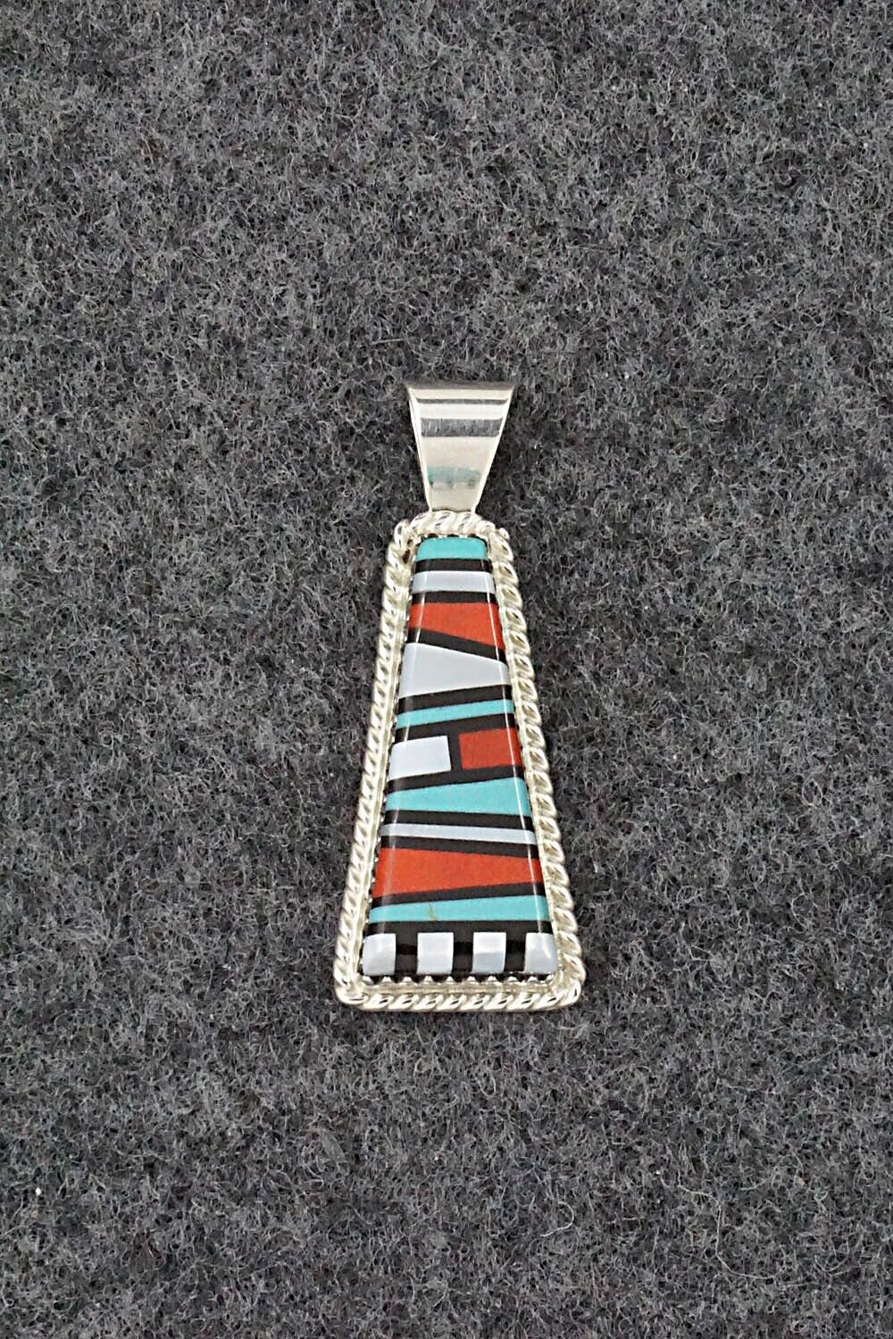 Multi Stone & Sterling Silver Pendant - Victor Martza - Image 7