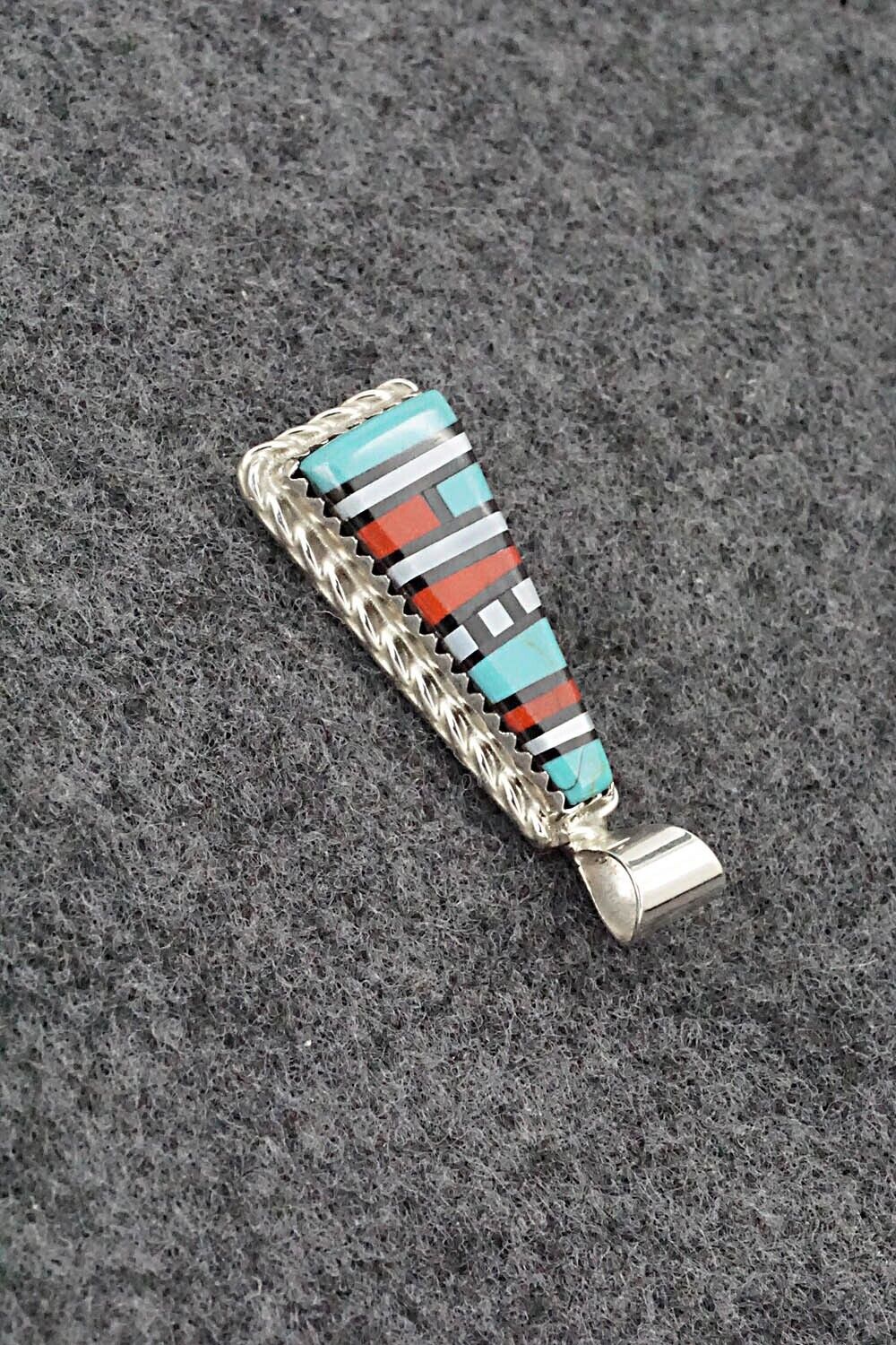 Multi Stone & Sterling Silver Pendant - Victor Martza - Image 3