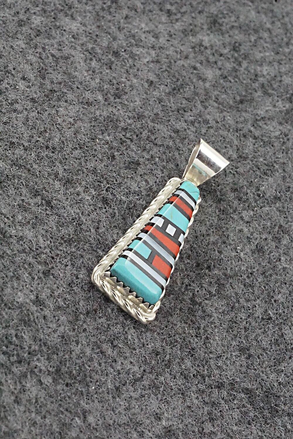 Multi Stone & Sterling Silver Pendant - Victor Martza - Image 4