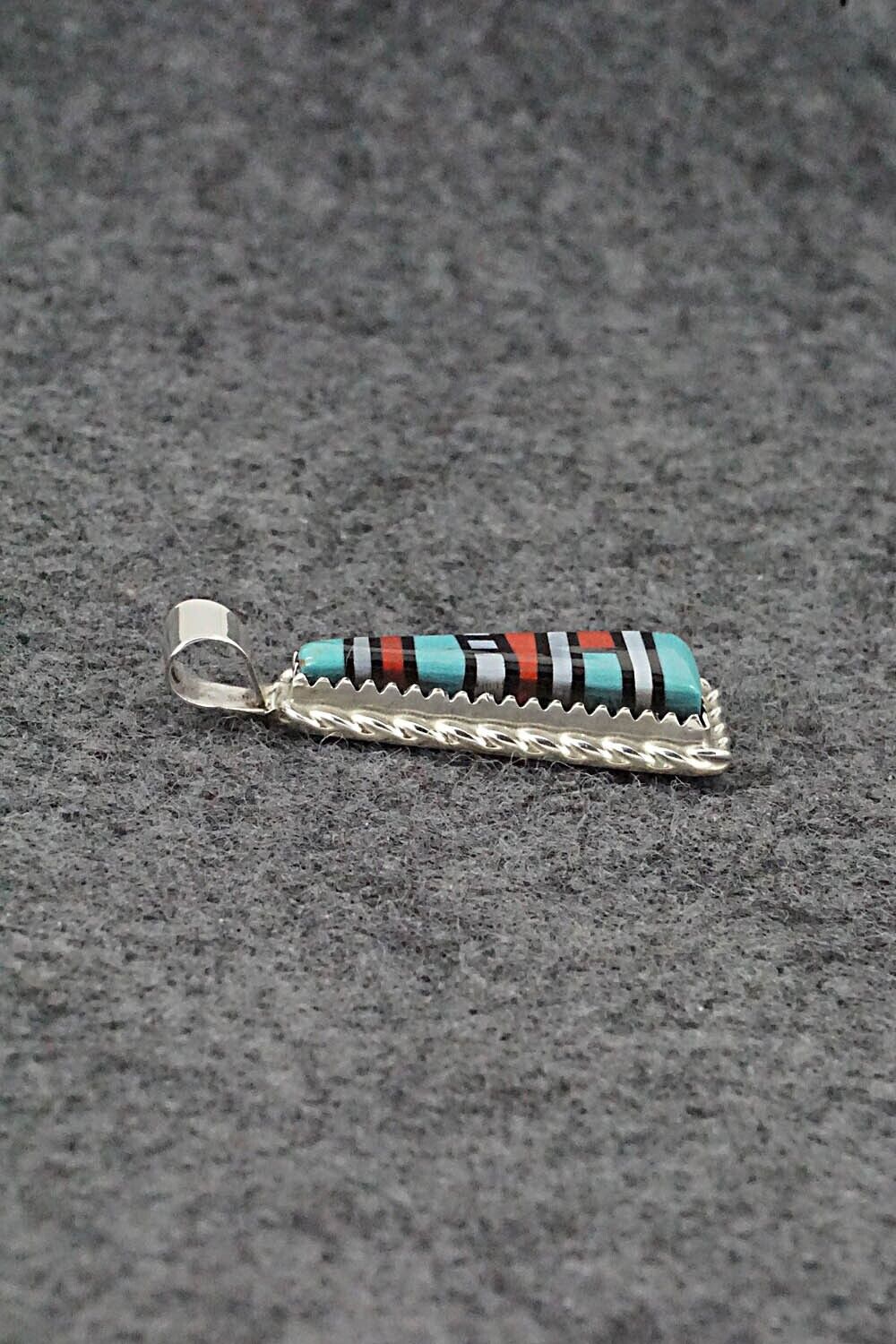 Multi Stone & Sterling Silver Pendant - Victor Martza - Image 5