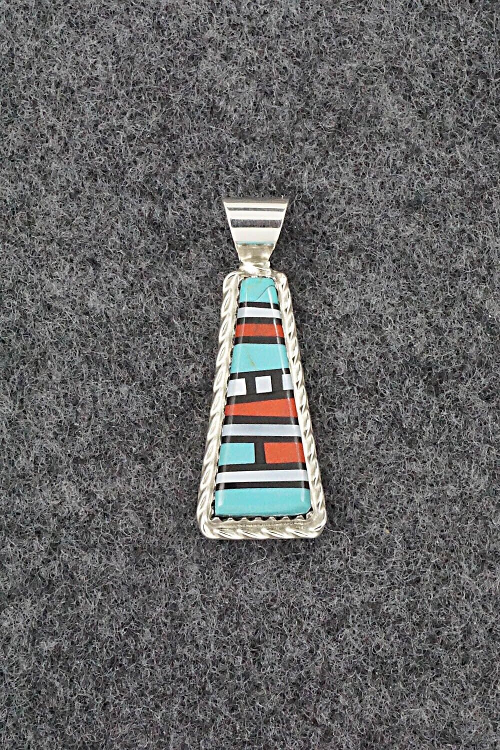Multi Stone & Sterling Silver Pendant - Victor Martza - Image 7