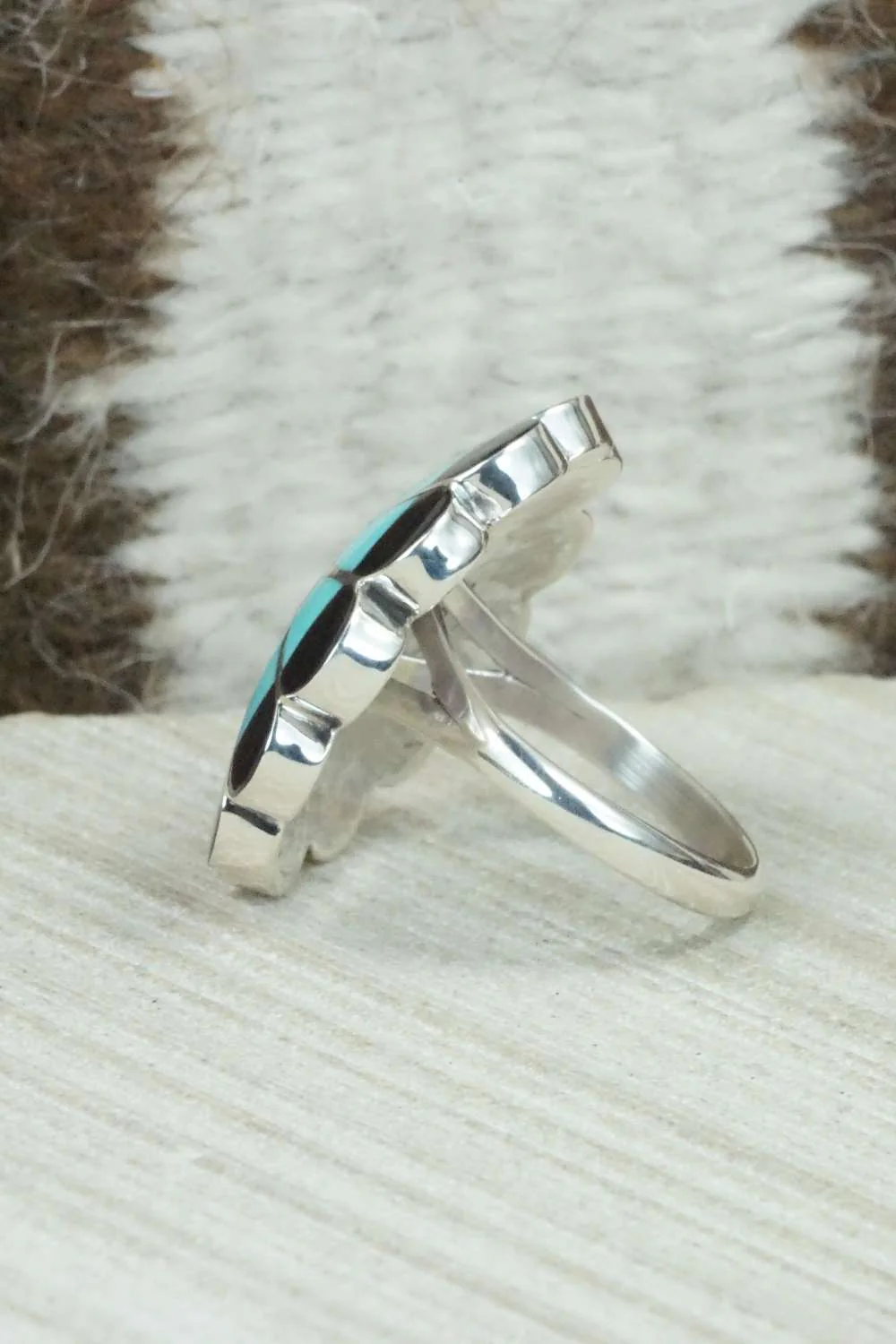 Multi Stone & Sterling Silver Ring - Denise Siutza - Size 5.5 - Image 3