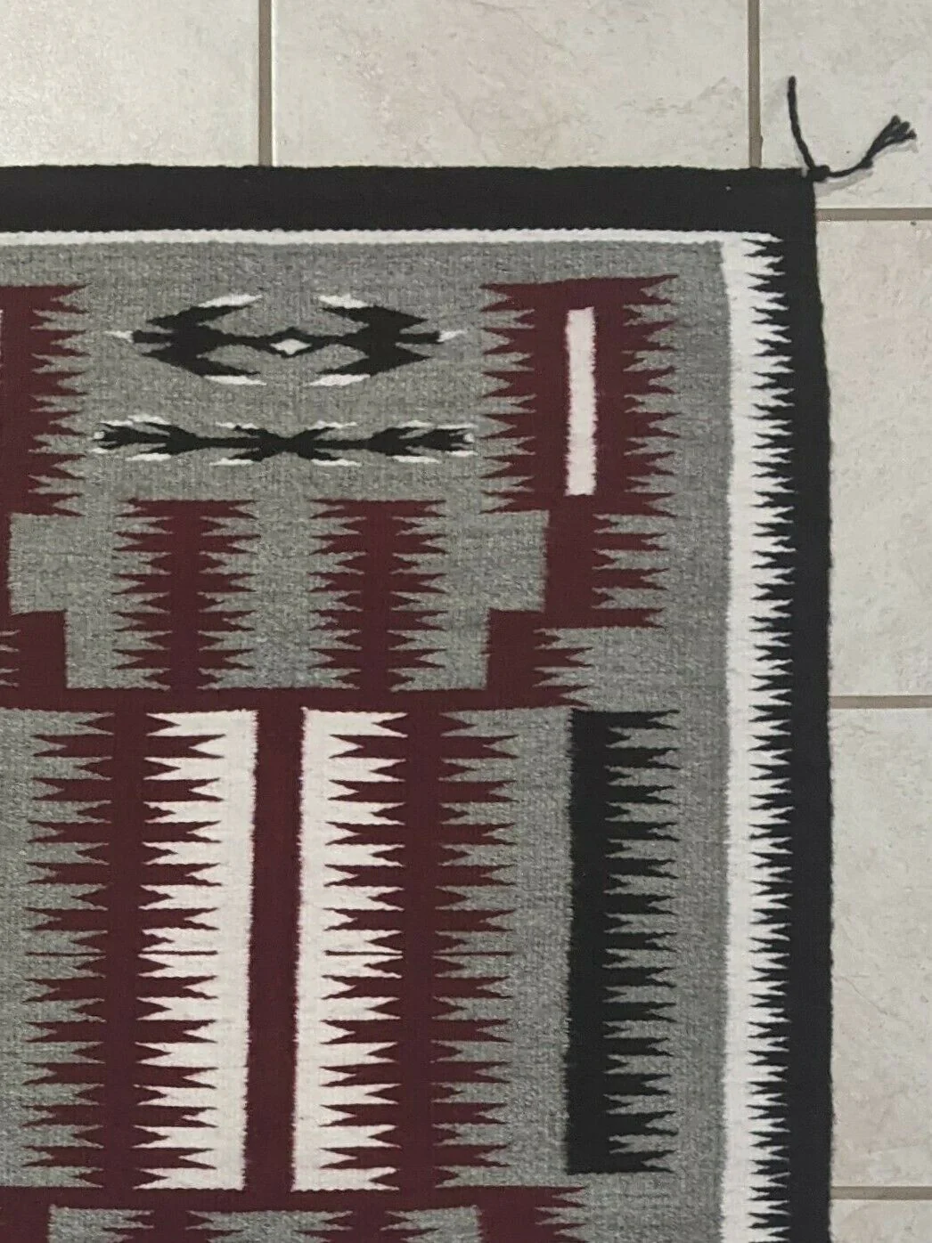 Navajo Handwoven Rug - 37.5in x 27in - Annie T. Jones - Image 3