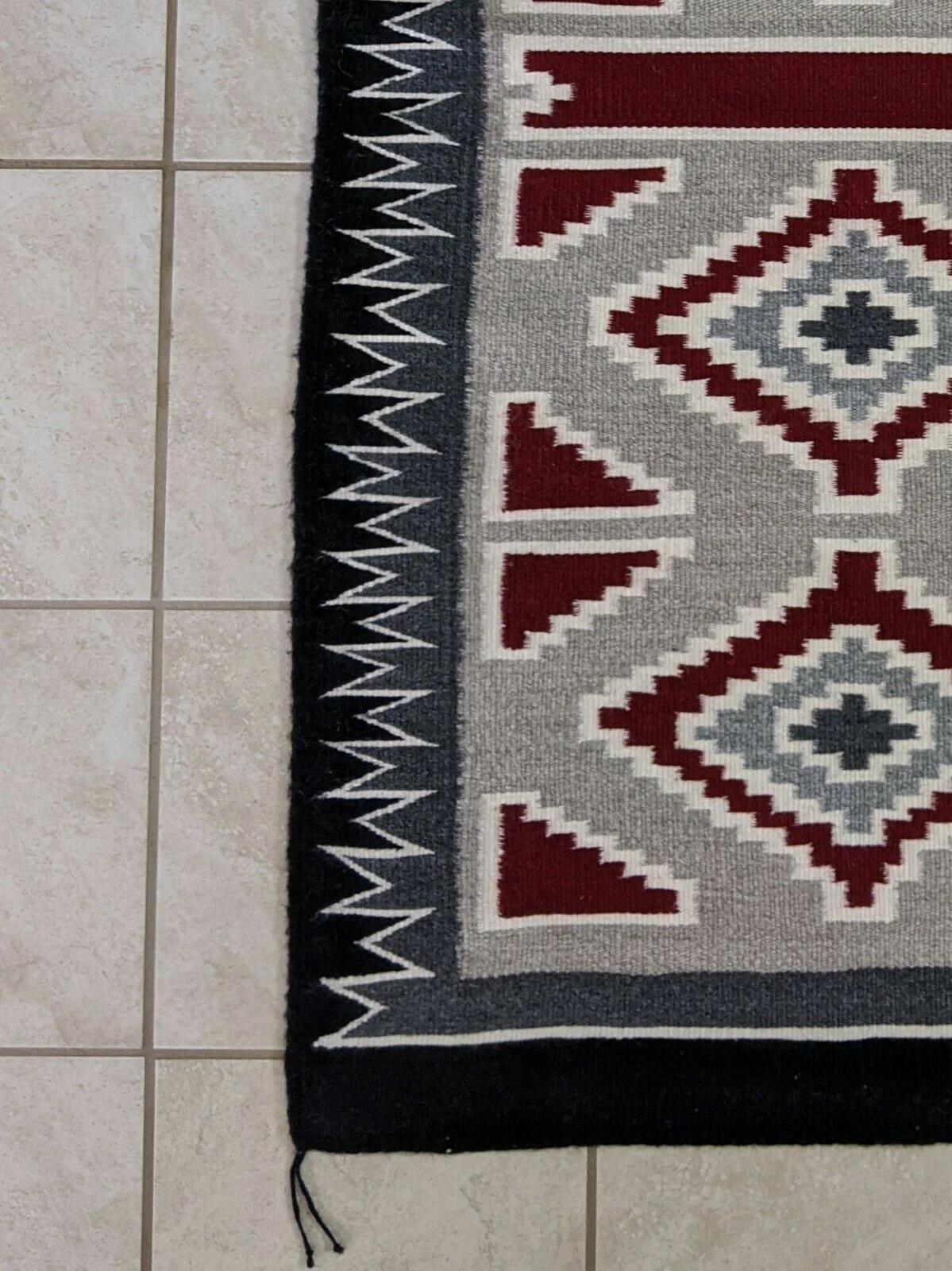 Navajo Handwoven Rug - 58in x 29.5in - Tanisha Charley - Image 4