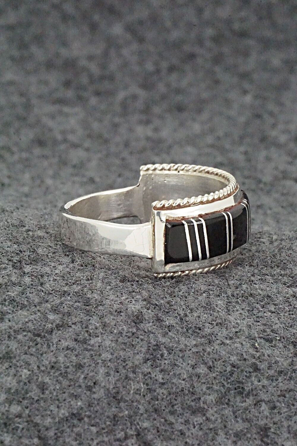 Onyx & Sterling Silver Ring - Deirdre Luna Panteah - Size 13.5 - Image 4