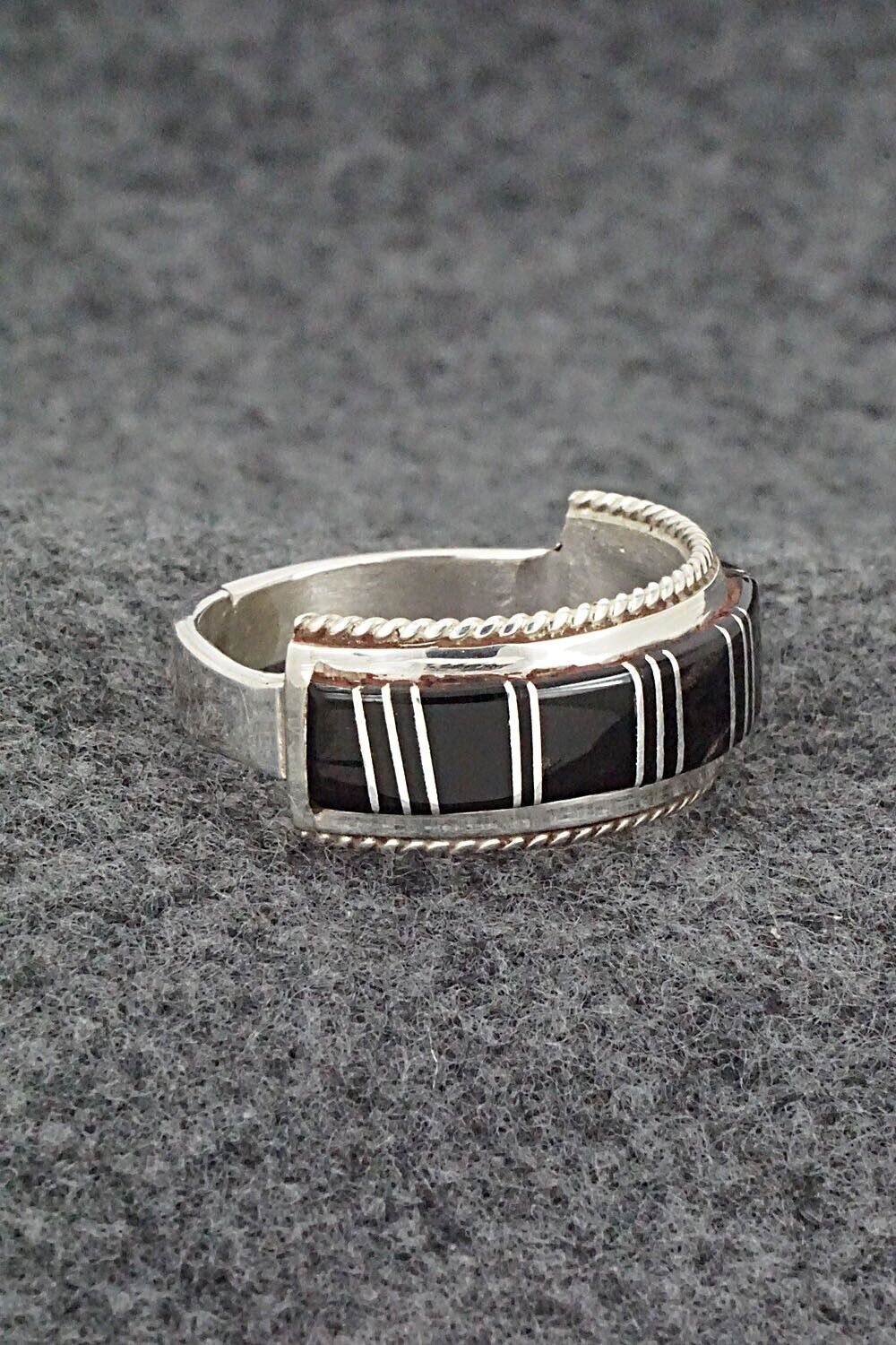 Onyx & Sterling Silver Ring - Deirdre Luna Panteah - Size 13.5 - Image 5