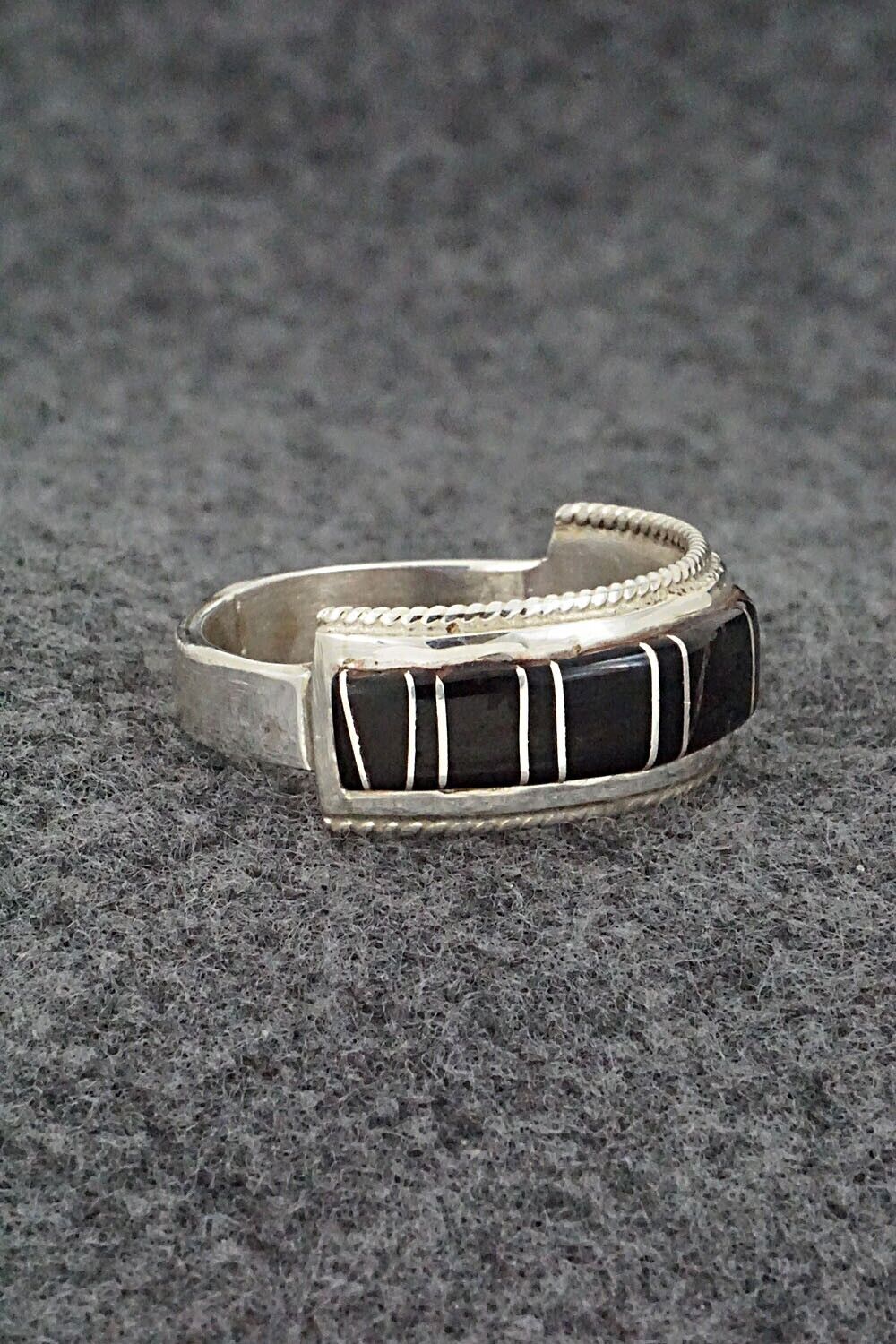 Onyx & Sterling Silver Ring - Deirdre Luna Panteah - Size 14 - Image 5