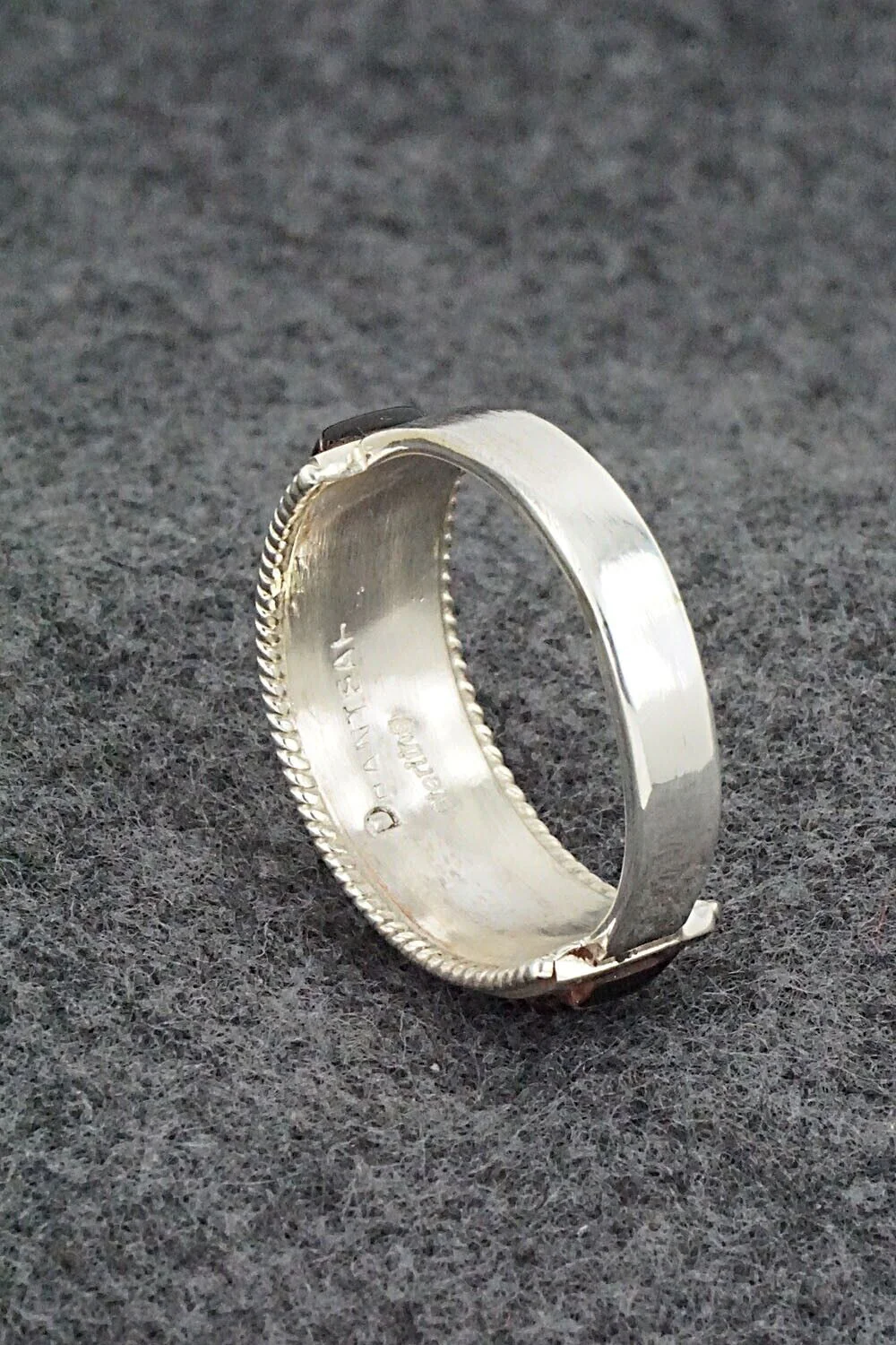 Onyx & Sterling Silver Ring - Deirdre Luna Panteah - Size 14 - Image 6