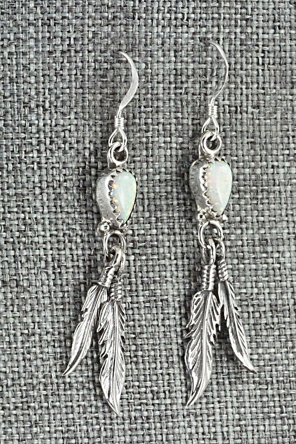 Opalite & Sterling Silver Earrings - Emery Spencer - Image 5