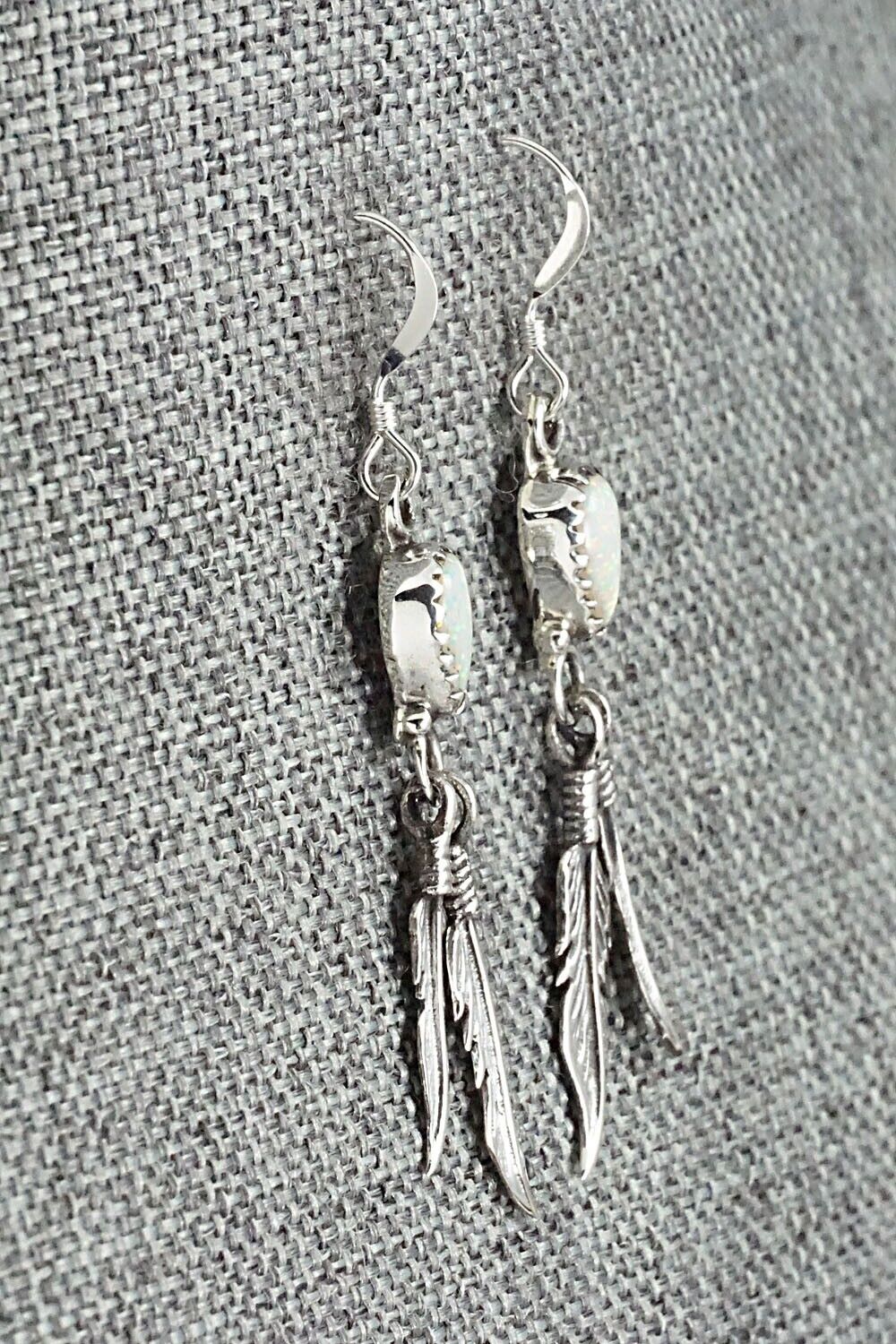 Opalite & Sterling Silver Earrings - Emery Spencer - Image 6