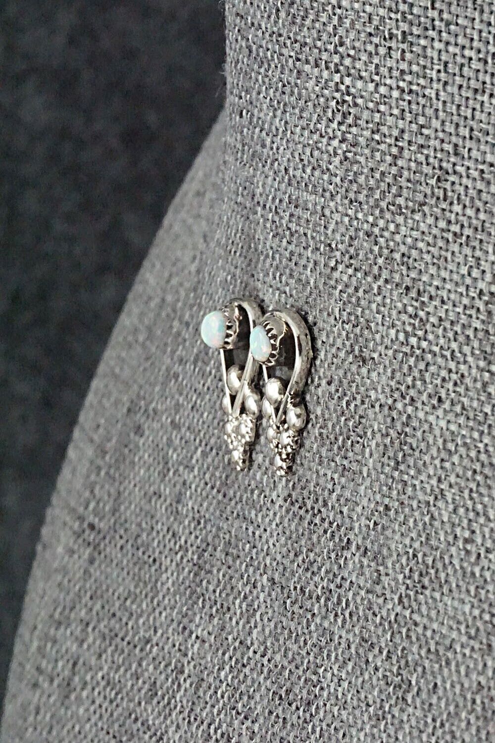 Opalite & Sterling Silver Earrings - Verdie Booqua - Image 3