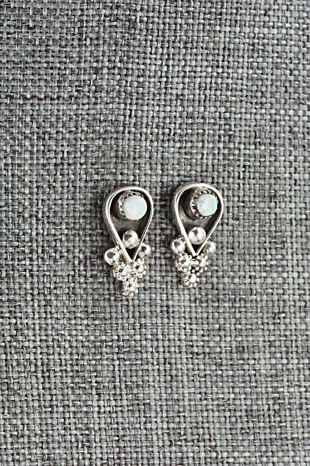 Opalite & Sterling Silver Earrings - Verdie Booqua - Image 4