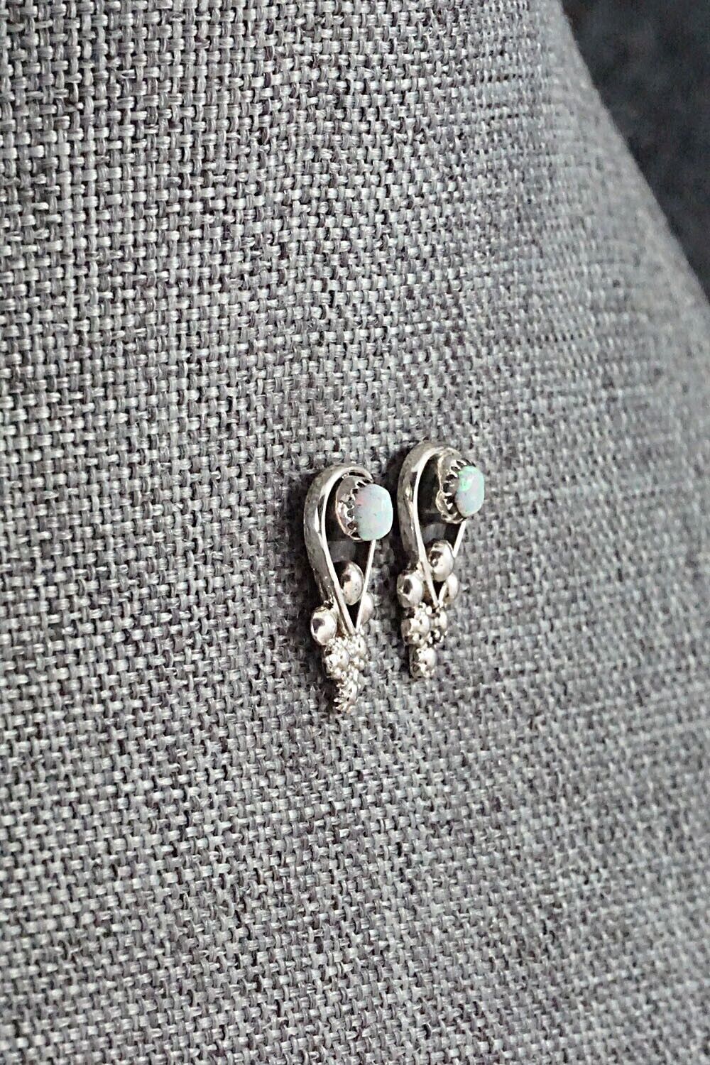 Opalite & Sterling Silver Earrings - Verdie Booqua - Image 5