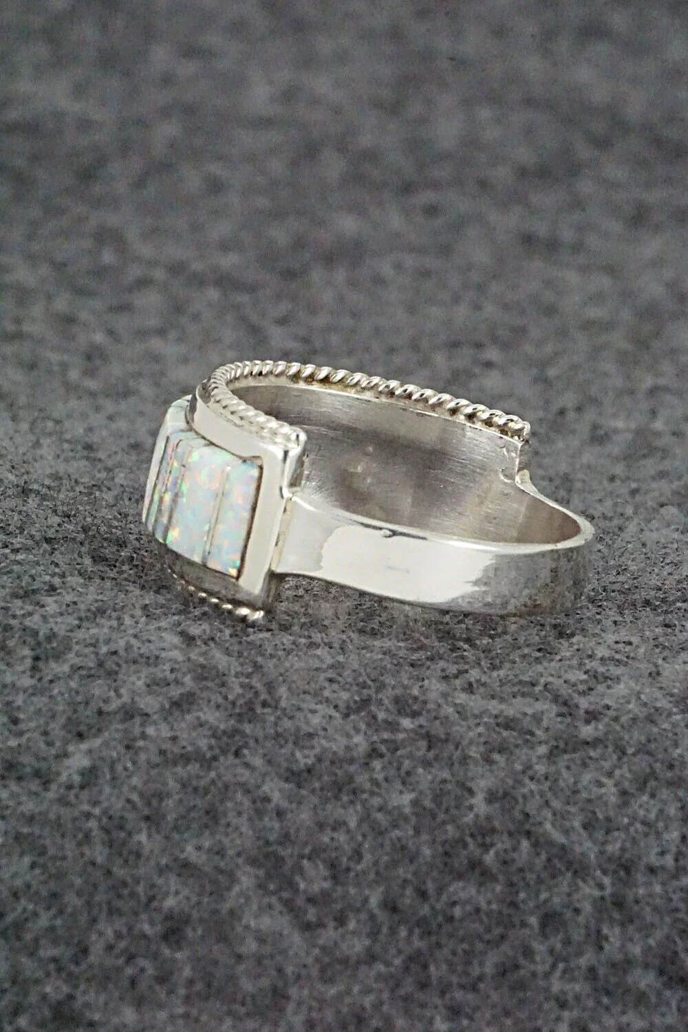 Opalite & Sterling Silver Ring - Deirdre Luna Panteah - Size 12.25 - Image 3