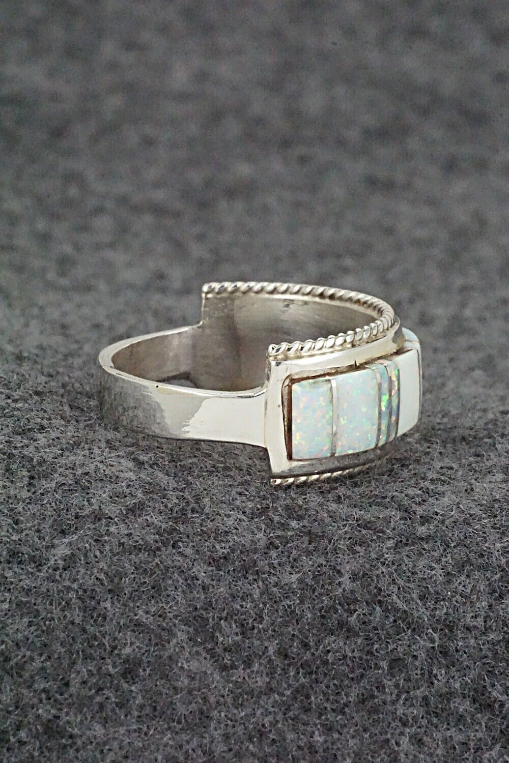 Opalite & Sterling Silver Ring - Deirdre Luna Panteah - Size 12.25 - Image 4