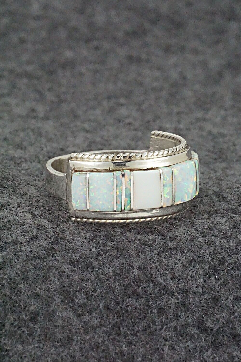 Opalite & Sterling Silver Ring - Deirdre Luna Panteah - Size 12.25 - Image 5