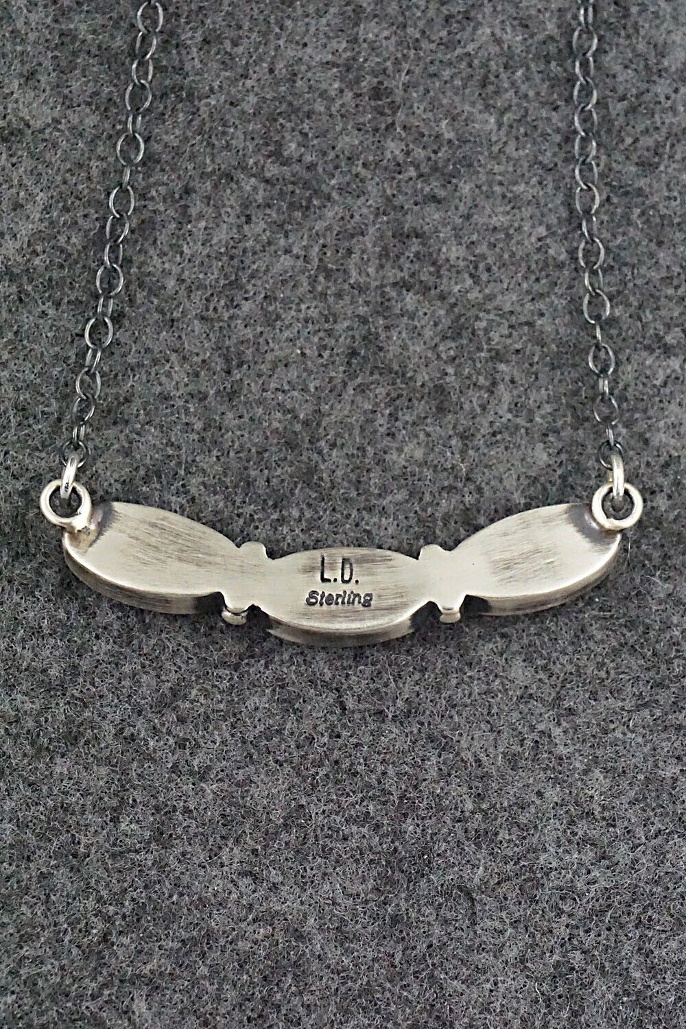 Pink Conch Shell & Sterling Silver Necklace - Loretta Delgarito - Image 5