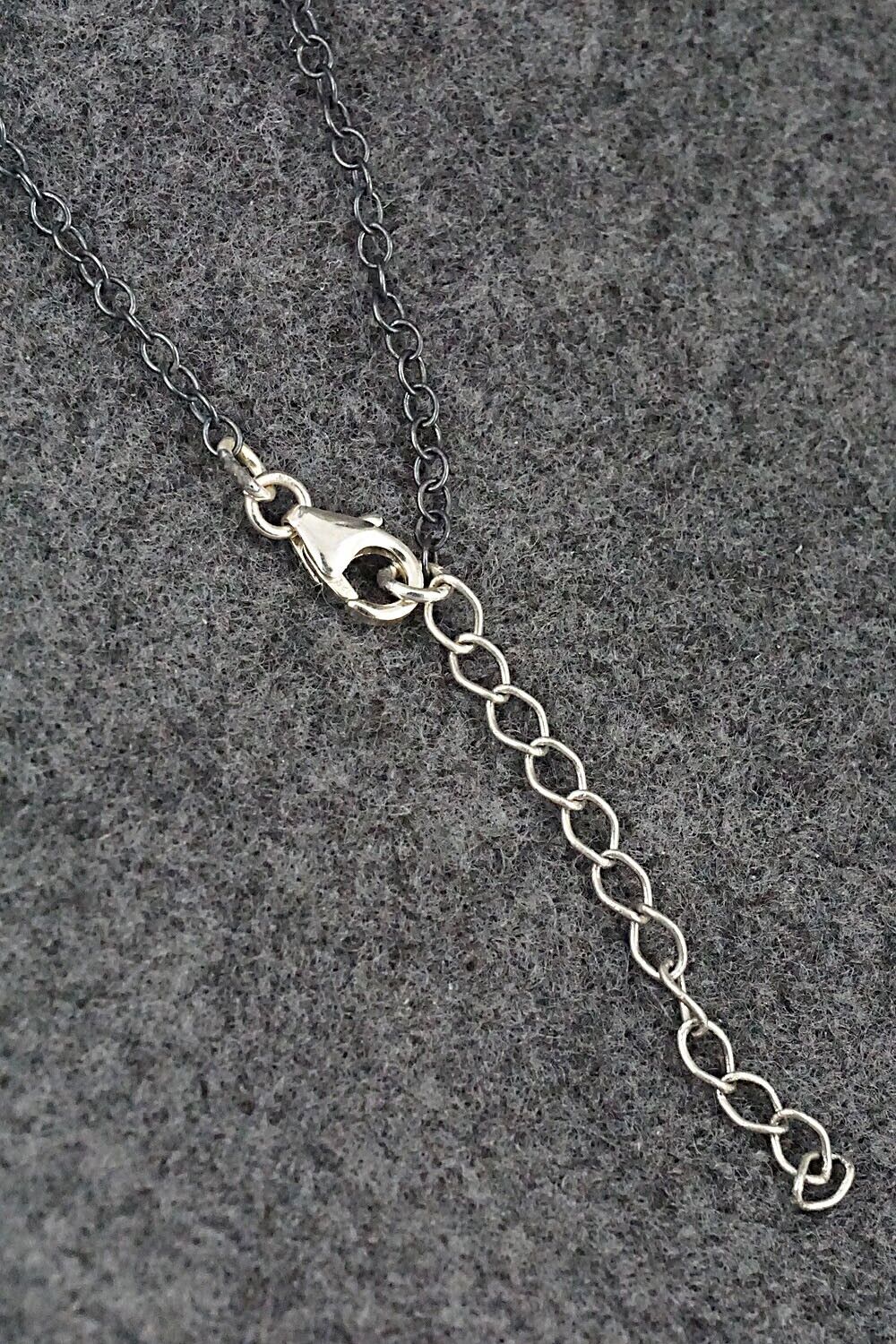 Pink Conch Shell & Sterling Silver Necklace - Loretta Delgarito - Image 6