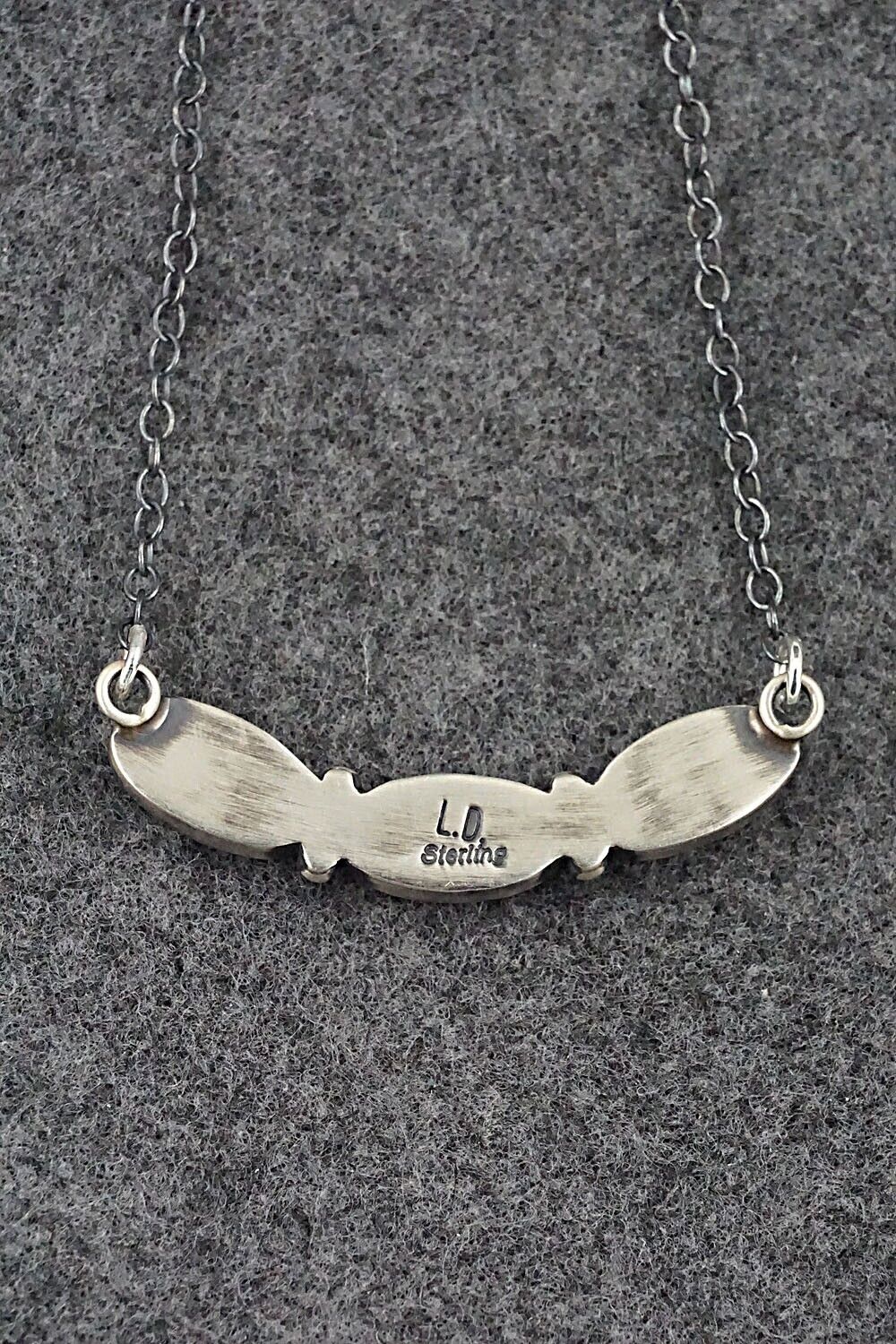 Pink Conch Shell & Sterling Silver Necklace - Loretta Delgarito - Image 5