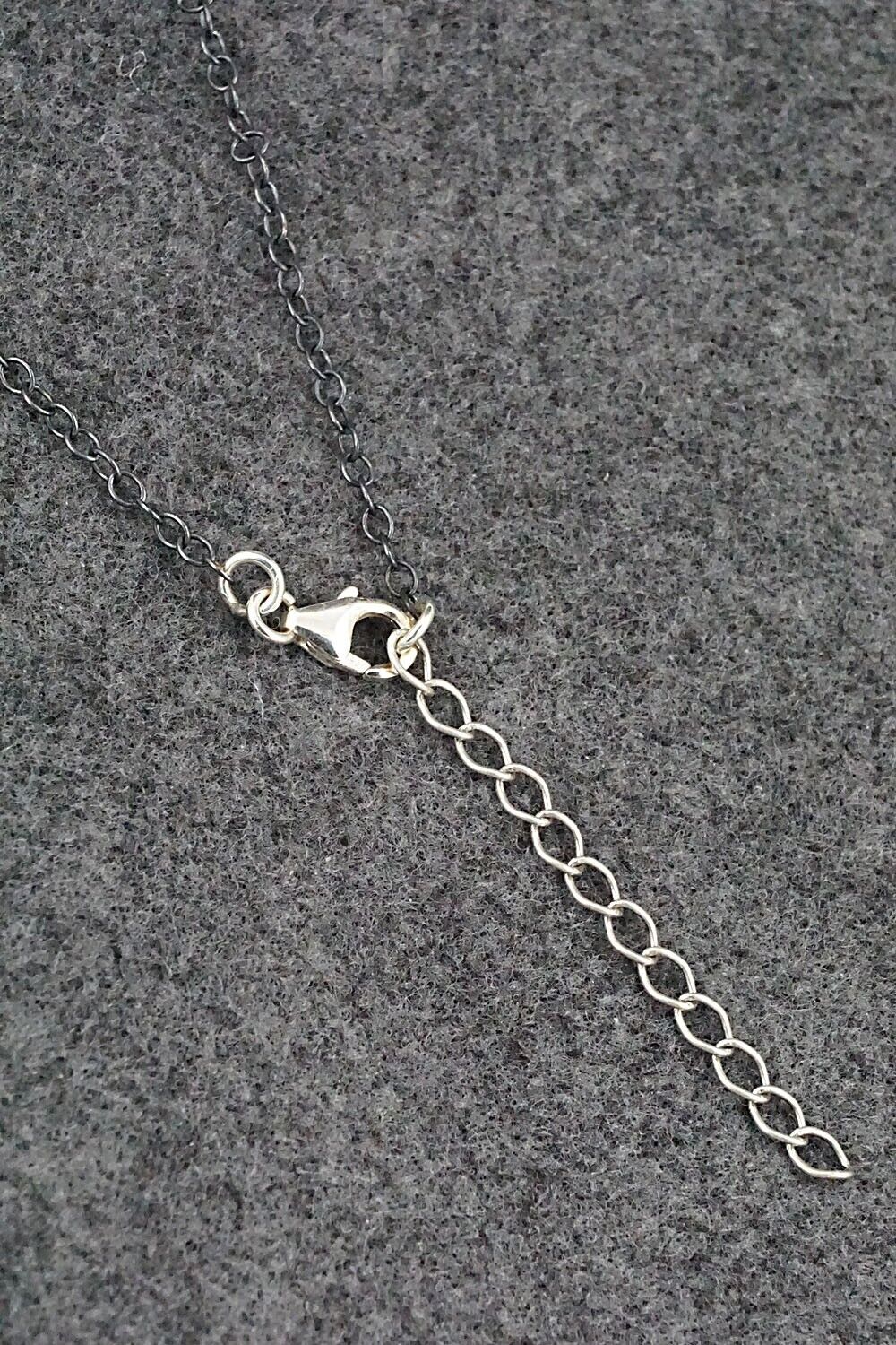 Pink Conch Shell & Sterling Silver Necklace - Loretta Delgarito - Image 6