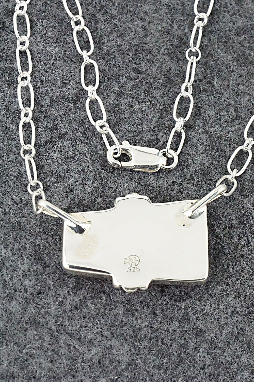 Spiny Oyster & Sterling Silver Necklace - Sheena Jack - Image 5