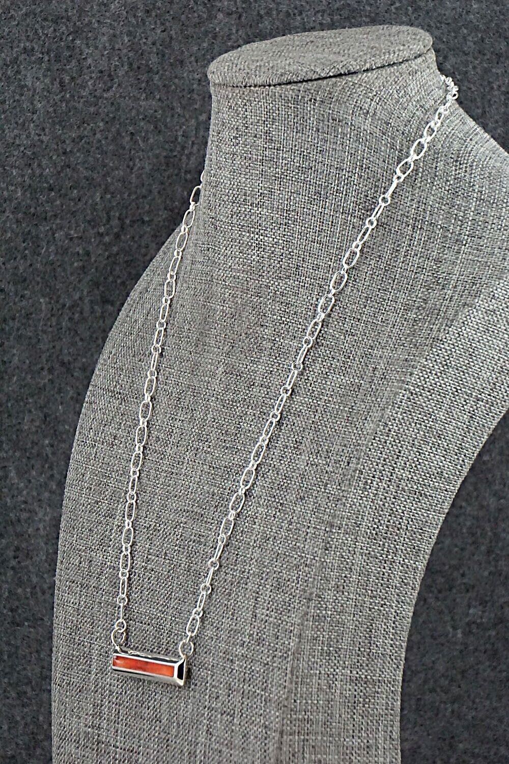 Spiny Oyster & Sterling Silver Necklace - Troy Natachu - Image 5