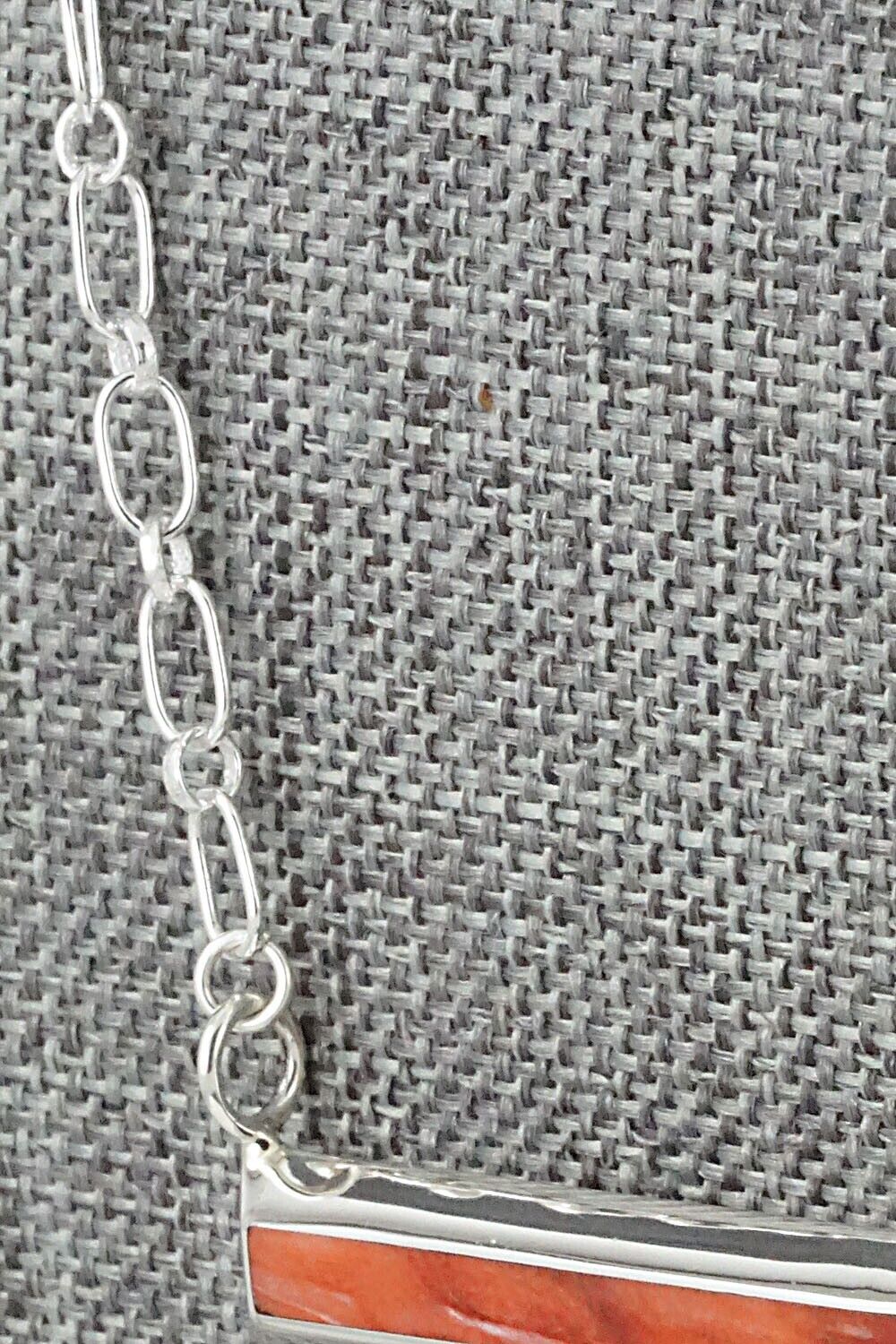 Spiny Oyster & Sterling Silver Necklace - Troy Natachu - Image 3